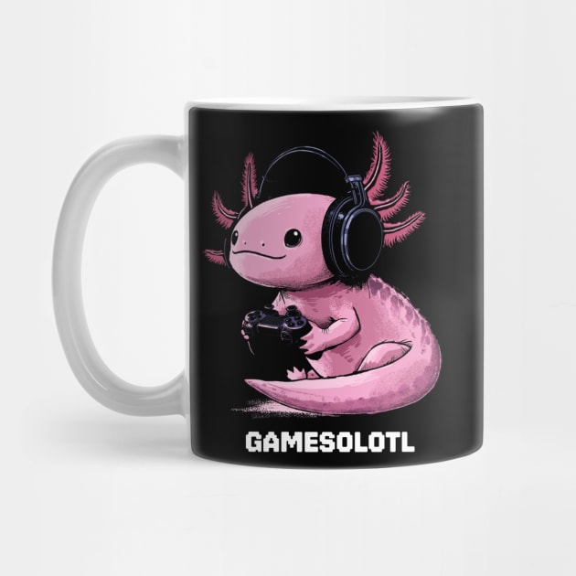 Gamer Axolotl by GoshWow®